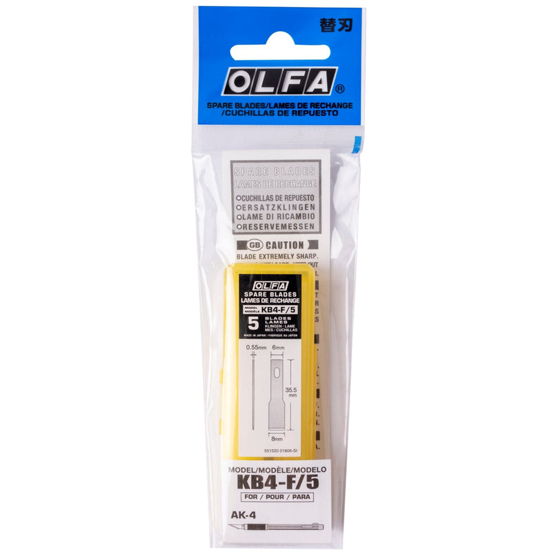 Olfa | KB4F Wide Chisel Blades 8mm for LTD Cutter-Toolcraft