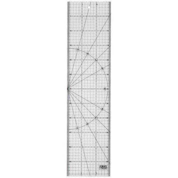 Olfa | Metric Quilt Ruler, 15cm X 60cm - Metric Grid - Toolcraft