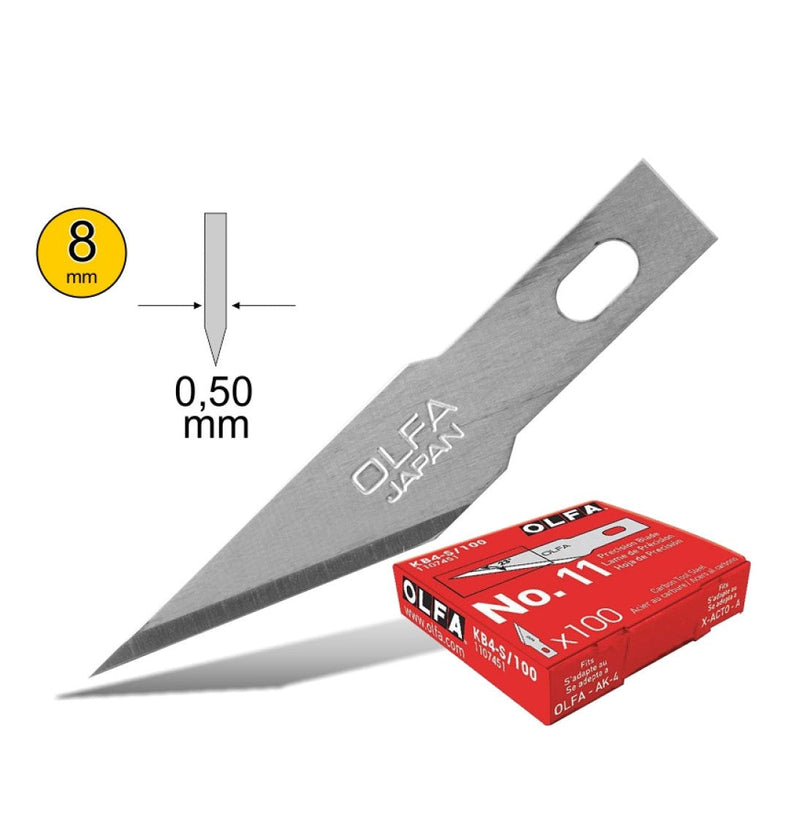 Olfa | Precision Art Blade 100Pk 8mm-Toolcraft