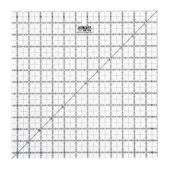 Olfa | Quilt Ruler Imperial 12,5" X 12,5"-Toolcraft