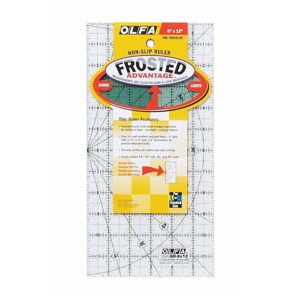 Olfa | Quilt Ruler Imperial 6" X 12" - Online Only - Toolcraft