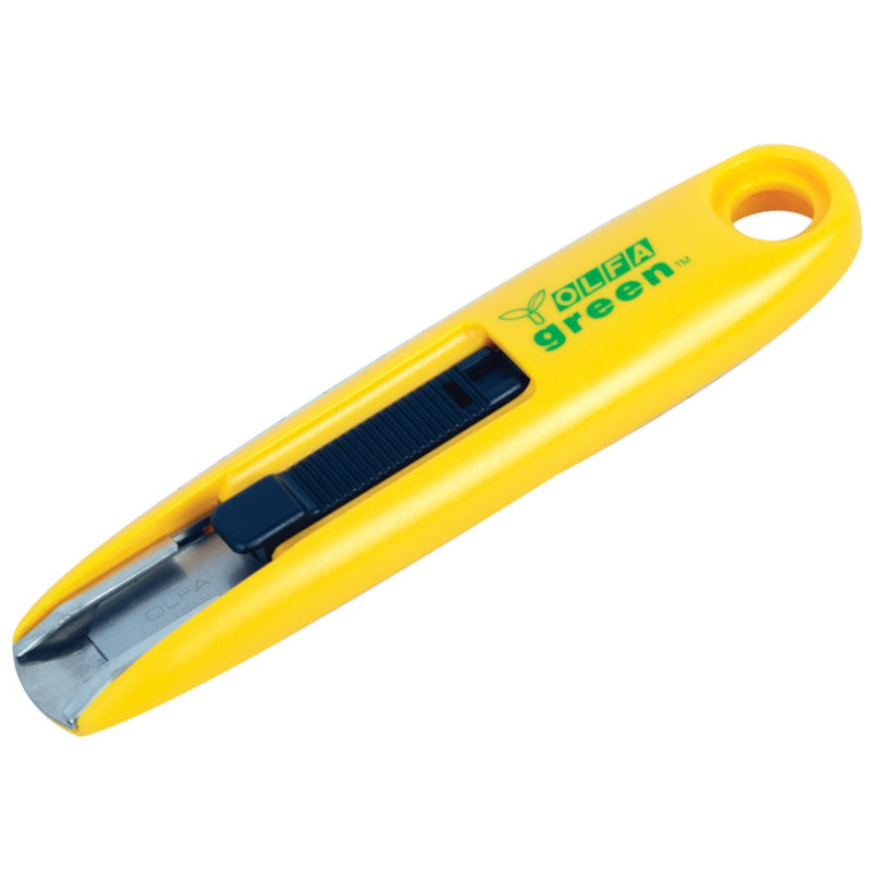 Olfa | Safety Cutter - Recycled Green w/12.5mm Blade Box Opener Cutter-Toolcraft