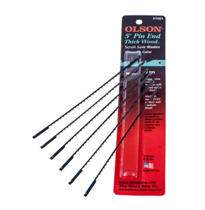 Olson | Scroll Saw Blades 7Tpi w/Pins 6Pc-Toolcraft