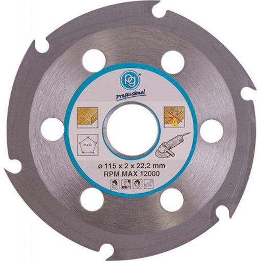 PG Professional | Blade 6 Teeth 115mm for Soft Wood on Angle Grinder - BPM Toolcraft