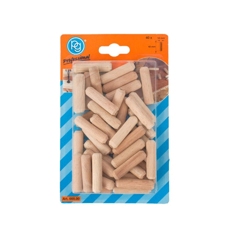 PG mini Professional | Dowels 10 X 40mm 40Pk-Toolcraft