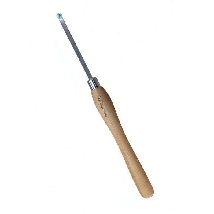 Creative Turning | Carbide Chisel, 10mm Square Shaft, 12mm Round Cutter with Beech Handle