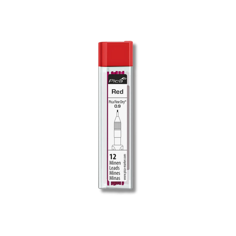 Pica | Refill Set Fine-Dry Red (12)-Toolcraft