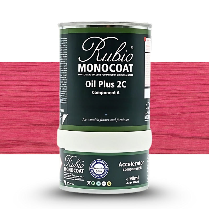 Rubio Monocoat | Oil Plus 2C Gold Label Pomegranate Pink 390ml-Toolcraft