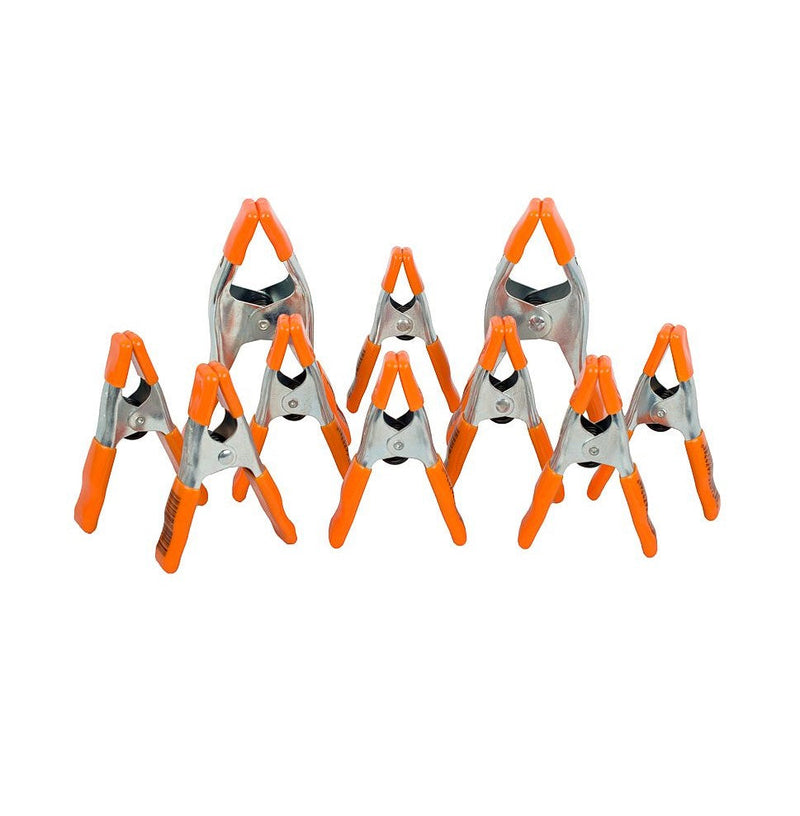 Pony | Spring Clamp Set 10Pc Steel 8x20mm & 2x50mm-Toolcraft