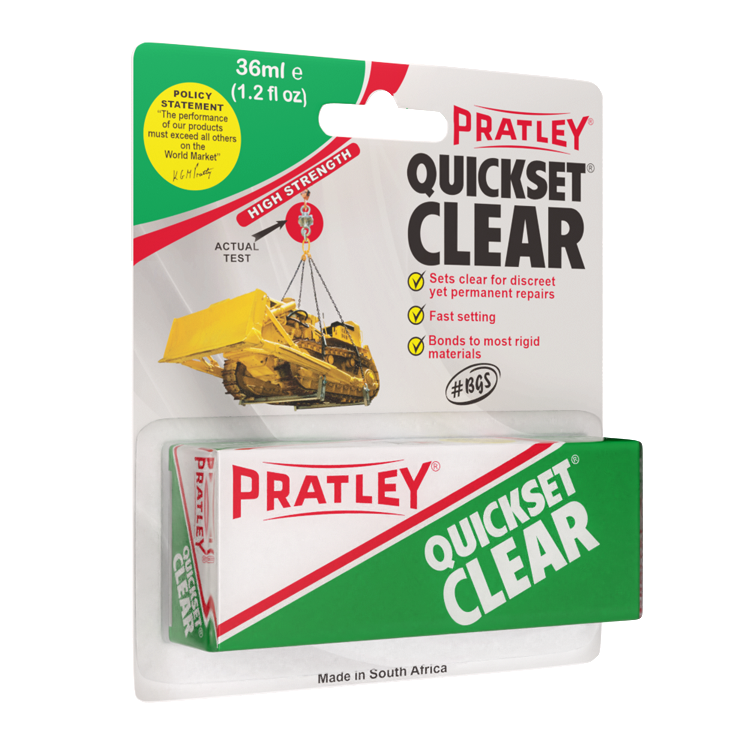 Pratley | Glue Quickset Clear 36ml-Toolcraft