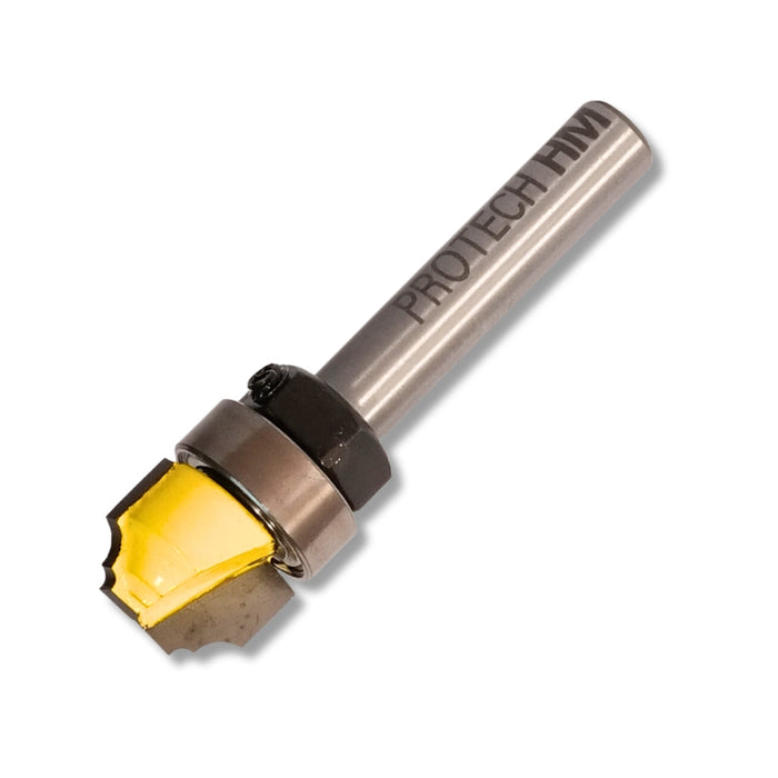 Pro-Tech | Router Bit Classical Pattern Plunge Cutting 1/2" X 3/8" with Top Bearing 1/4" Shank