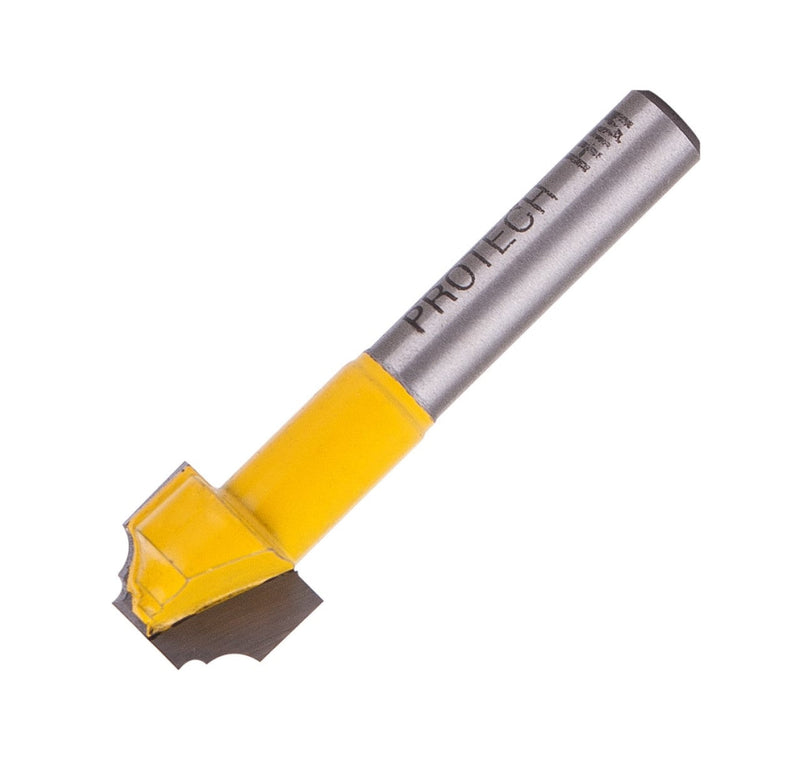 Pro-Tech | Router Classical Plunge Bit Flat Bottom 1/2" X 3/8" 1/4" Shank - Toolcraft