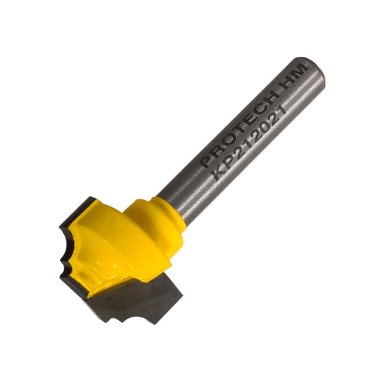 Pro-Tech | Router Classical Plunge Bit Flat Bottom 3/4" X 7/16" 1/4" Shank - Toolcraft