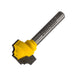 Pro-Tech | Router Classical Plunge Bit Flat Bottom 3/4" X 7/16" 1/4" Shank - BPM Toolcraft