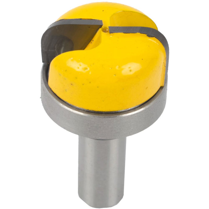 Pro-Tech | Router Bit Dish Carving 1-1/4"D X 5/8" L X 1/4" R X 1/2" Shank Incl. Bearing