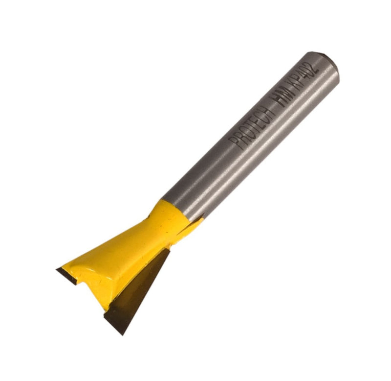 Pro-Tech | Router Dovetail Bit 1/2" x 1/2" 1/4" Shank - Toolcraft