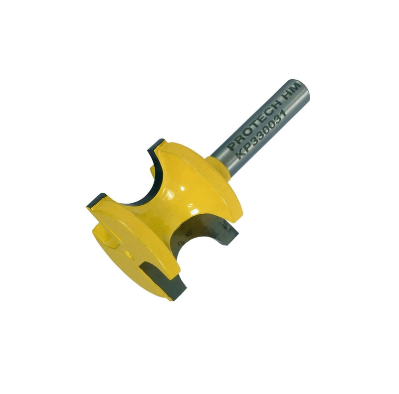 Pro-Tech | Router Bit External Bull Nose 1/2" X 22mm Full Radius 12,7mm 1/4" Shank-Toolcraft