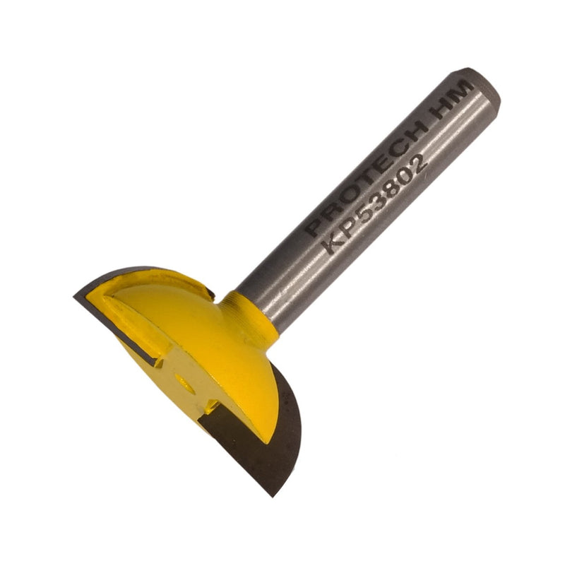 Pro-Tech | Router Finger Grip Bit 3/4" X 1/4" 2 Flute 1/4" Shank - Toolcraft