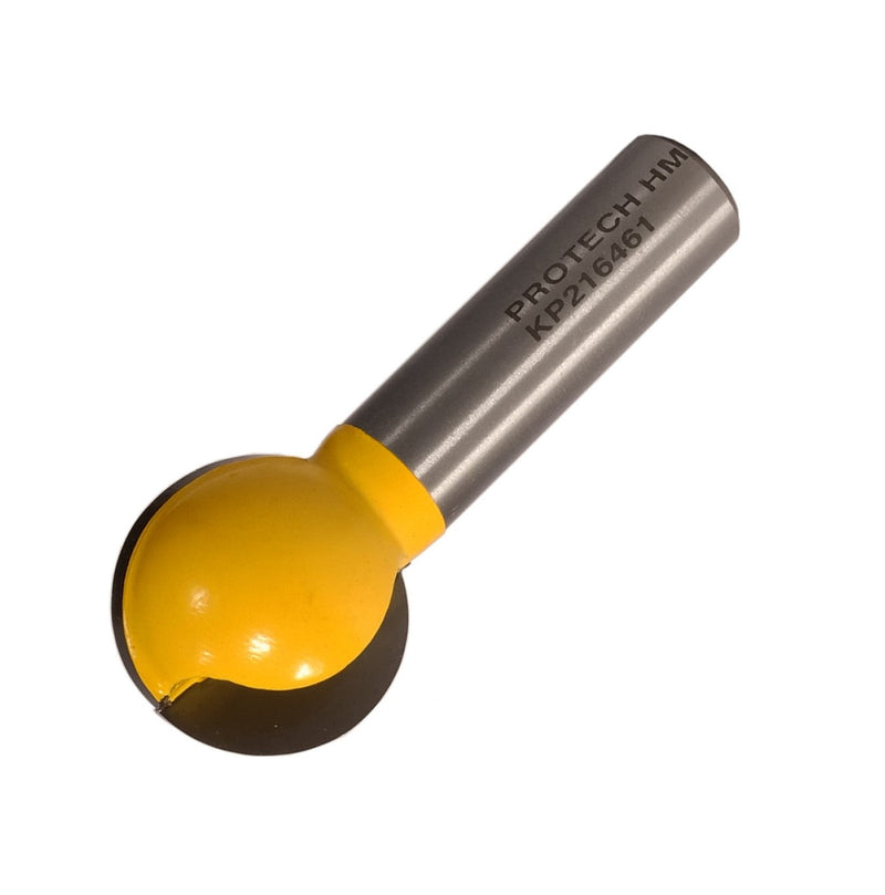 Pro-Tech | Router Plunge Cutting Ball Bit 1" x 2" 1/2" Shank - Toolcraft
