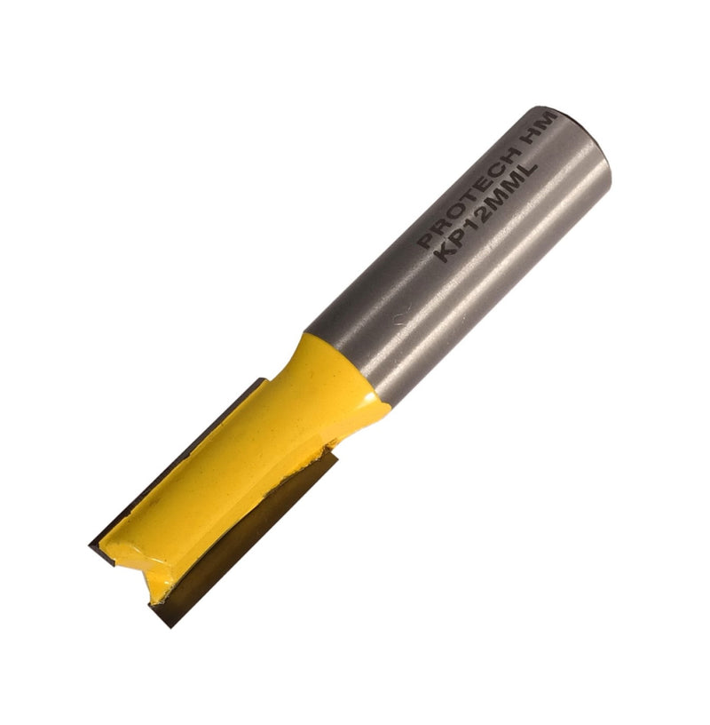 Pro-Tech | Router Straight Bit 12mm X 26mm Cut 2 Flute Metric ½" Shank - Toolcraft