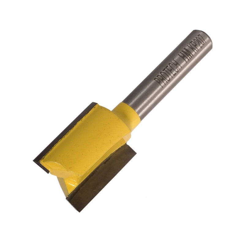 Pro-Tech | Router Straight Bit 15.9mm x 19mm Two Flute 1/4" Shank - Toolcraft