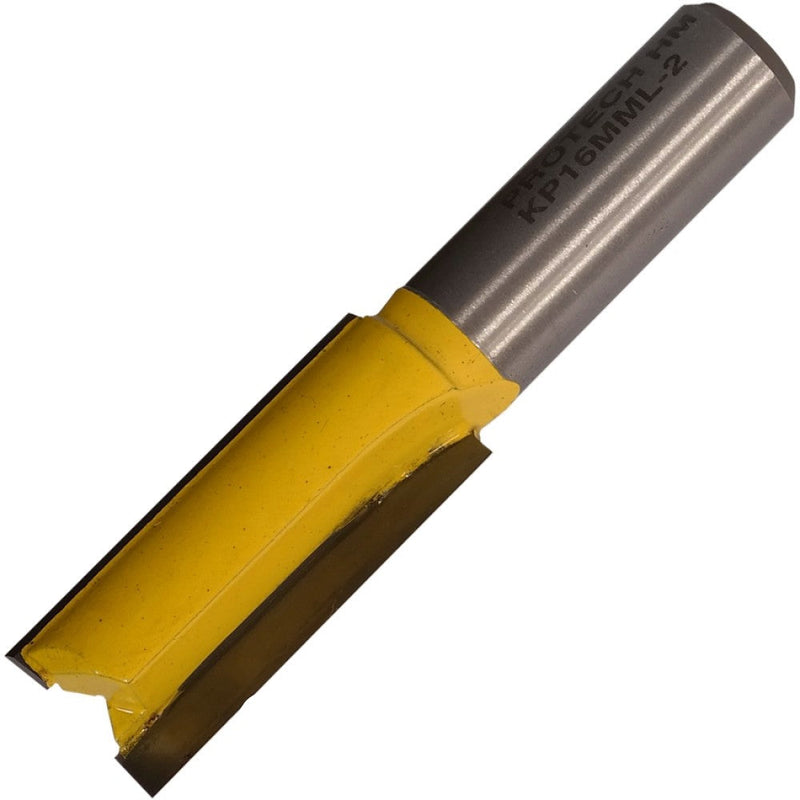 Pro-Tech | Router Bit Straight 16X38mm Cut 2 Flute Metric 1/2" Shank