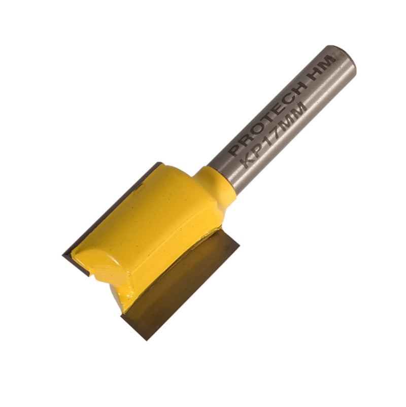 Pro-Tech | Router Straight Bit 17mm X 20mm Cut 2 Flute Metric 1/4" Shank - Toolcraft