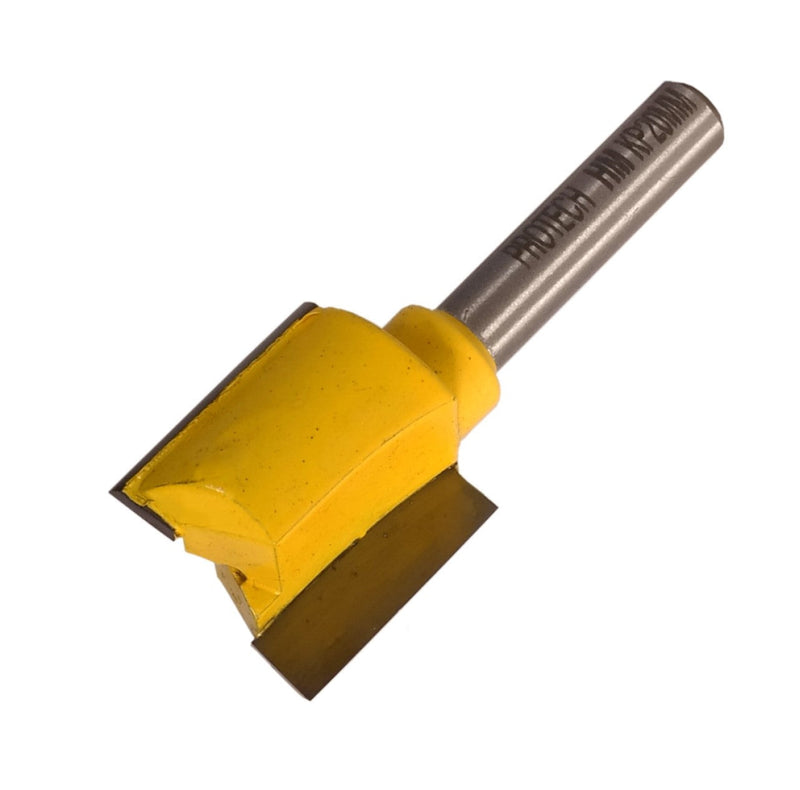 Pro-Tech | Router Straight Bit 20mm X 20mm Cut 2 Flute Metric 1/4" Shank - Toolcraft