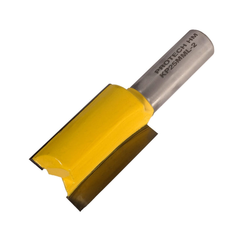 Pro-Tech | Router Straight Bit 25mm X 38mm Cut 2 Flute Metric 1/2" Shank - Toolcraft