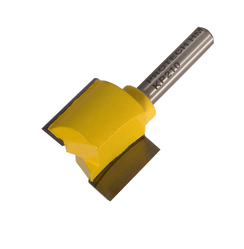 Pro-Tech | Router Straight Bit 25.4mm x 19mm Two Flute 1/4" Shank - Toolcraft
