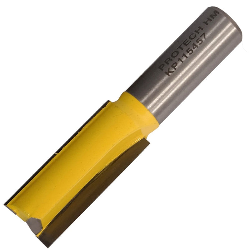 Pro-Tech | Router Bit Straight 5/8" (15.9mm) X 1-1/2" (38.1mm) Cut 2 Flute with Bottom Cut-Toolcraft