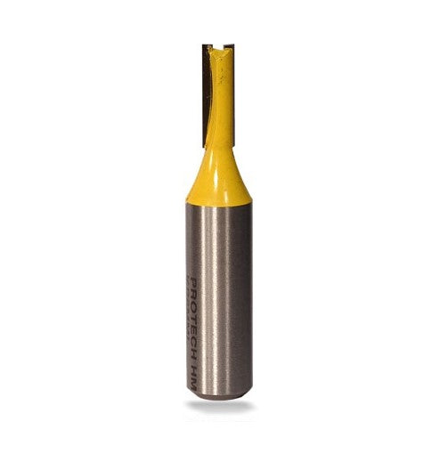 Pro-Tech | Router Bit Straight 6mm Cut 2 Flute Metric 1/2" Shank