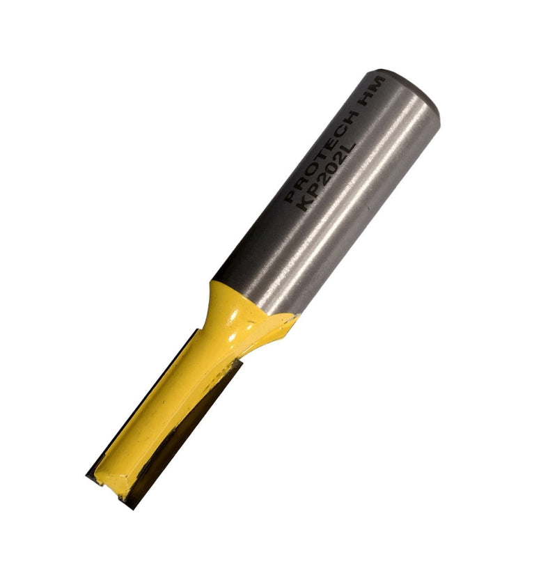 Pro-Tech | Router Straight Bit 7.9mm x 25.4mm Two Flute 1/2" Shank - Toolcraft