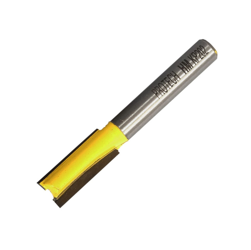 Pro-Tech | Router Straight Bit 7.9mm x 25.4mm Cut 2 Flute Metric 1/4" Shank - Toolcraft