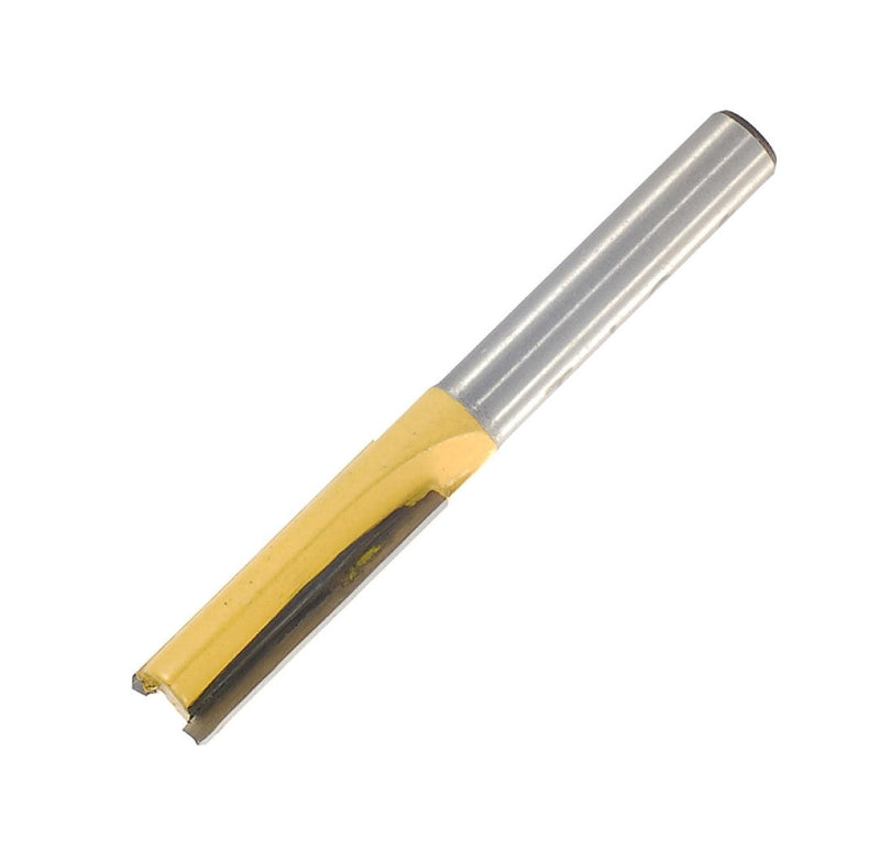 Pro-Tech | Router Straight Bit 8mm Cut 2 Flute Metric 1/4" Shank - Toolcraft