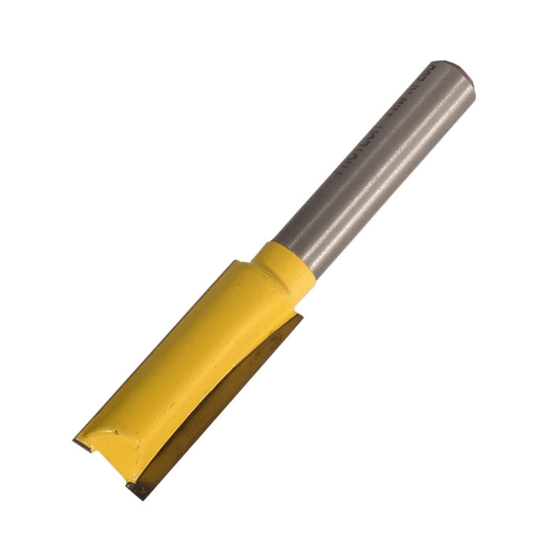 Pro-Tech | Router Straight Bit 9.5mm x 25.4mm Cut 2 Flute Metric 1/4" Shank - Toolcraft