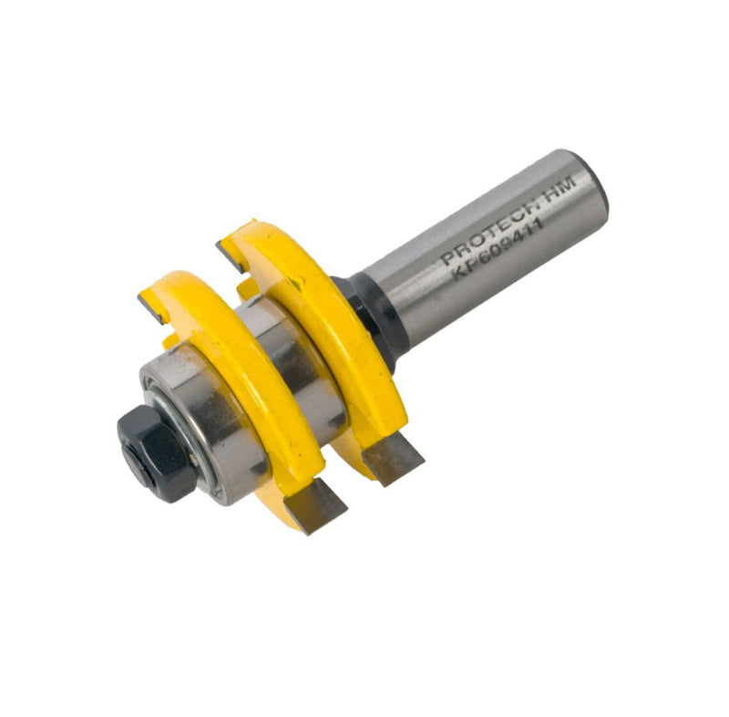 Pro-Tech | Router Tongue & Groove Assembly Bit 3/8" X 1/4" 1/2" Shank - Toolcraft