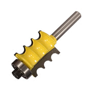 Pro-Tech | Router Bit, Triple Bead, 7/8"X1", 2 Flutes, 1/4" Shank - Toolcraft