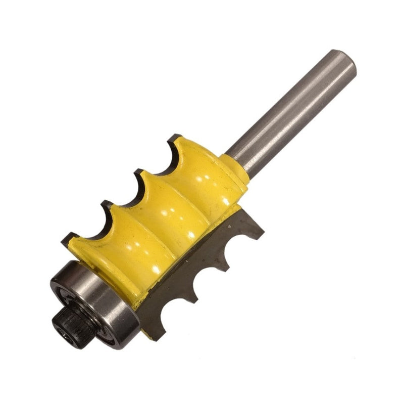 Pro-Tech | Router Bit, Triple Bead, 7/8"X1", 2 Flutes, 1/4" Shank - Toolcraft
