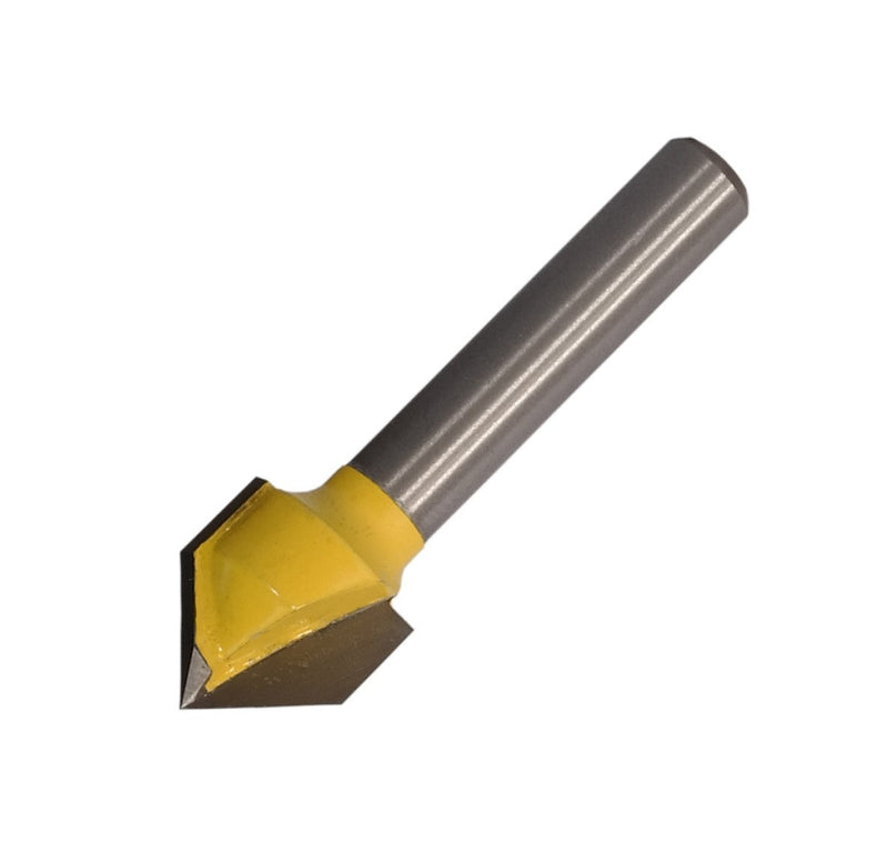 Pro-Tech | Router V-Groove Bit 1/2" 90 Degree 1/4" Shank - Toolcraft