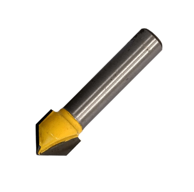 Pro-Tech | Router V-Groove Bit 3/8" 90 Degree 1/4" Shank KP701 - Toolcraft