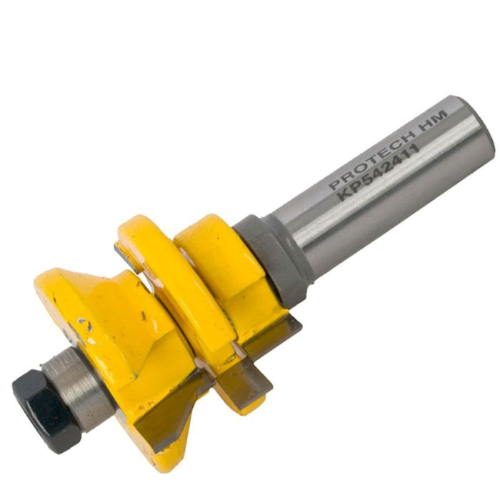 Pro-Tech | Router Bit V Joint Tongue & Groove Assembly 1/2