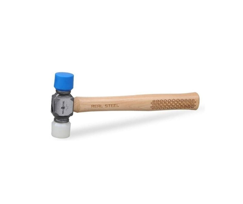 Real Steel | Mallet, Double Face, Hickory Handle, 340g - Toolcraft