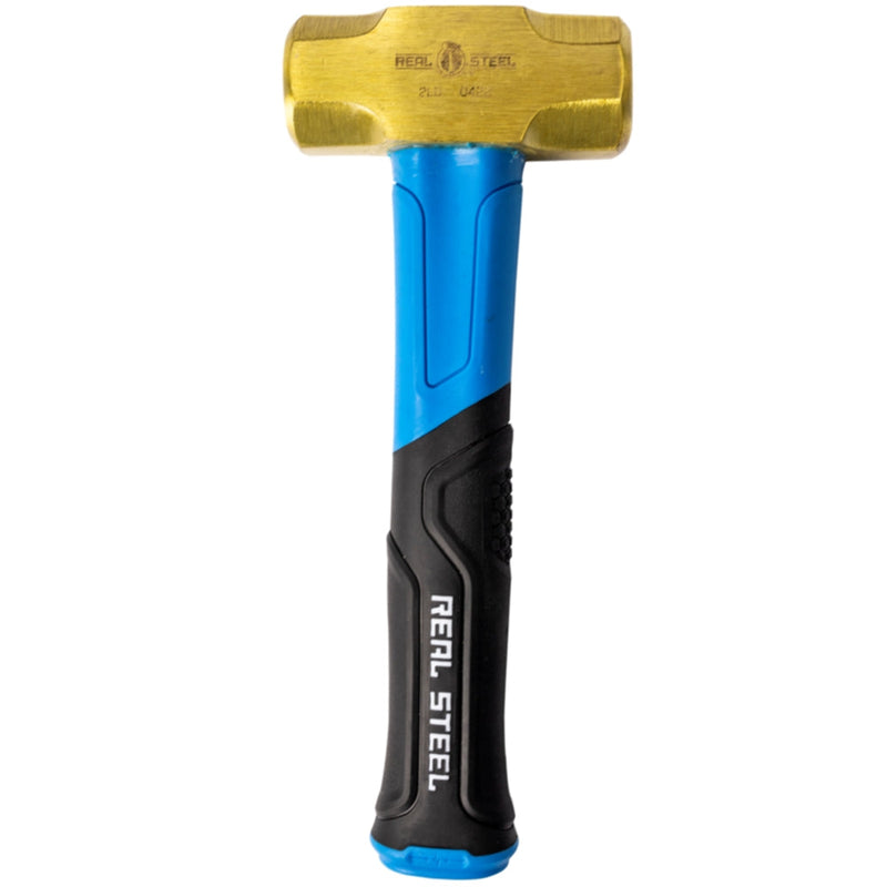 Real Steel | Sledge Hammer Brass Fibreglass Handle 2lb-Toolcraft