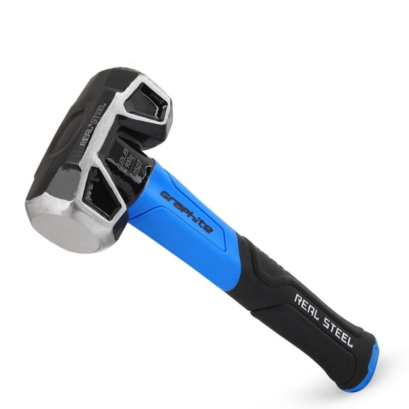 Real Steel | Sledge Hammer, Cross Strike, Jacketed Graphite, 900g - Toolcraft