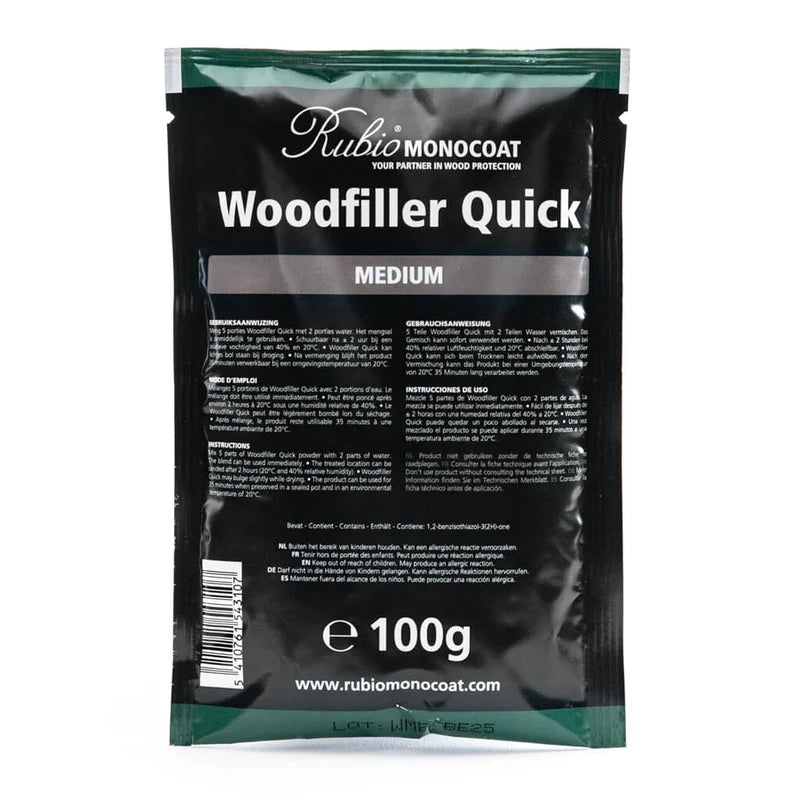 Rubio Monocoat | Woodfiller Quick Medium Bag 100g-Toolcraft