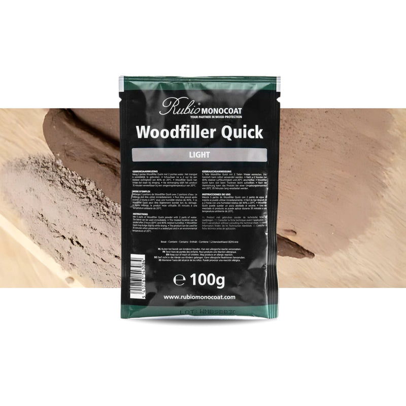 Rubio Monocoat | Woodfiller Quick Dark Bag 100g-Toolcraft