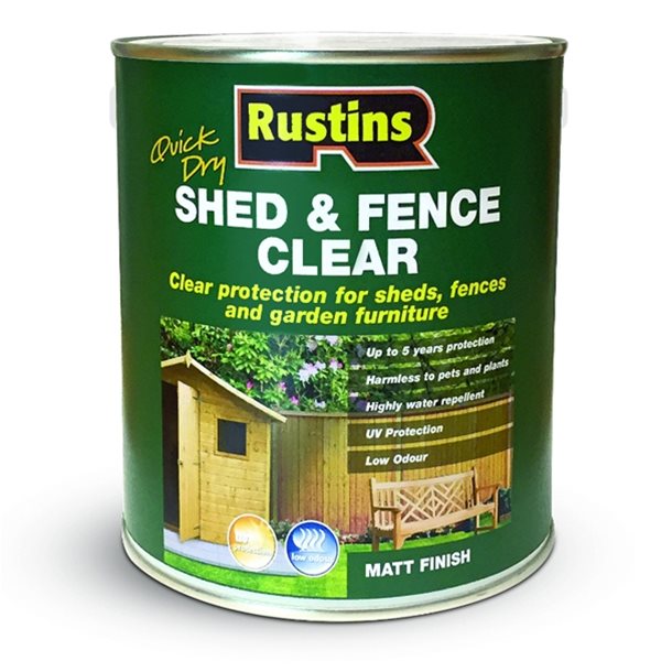 Rustins | Shed & Fence Clear 1l-Toolcraft
