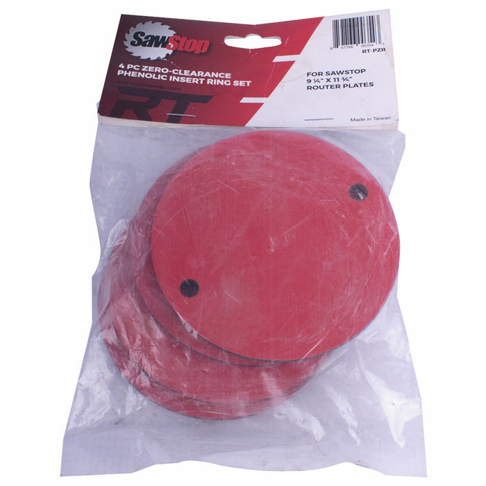 SawStop | Insert Ring Set for Router Plates Phenolic Zero Clearance 4P ...