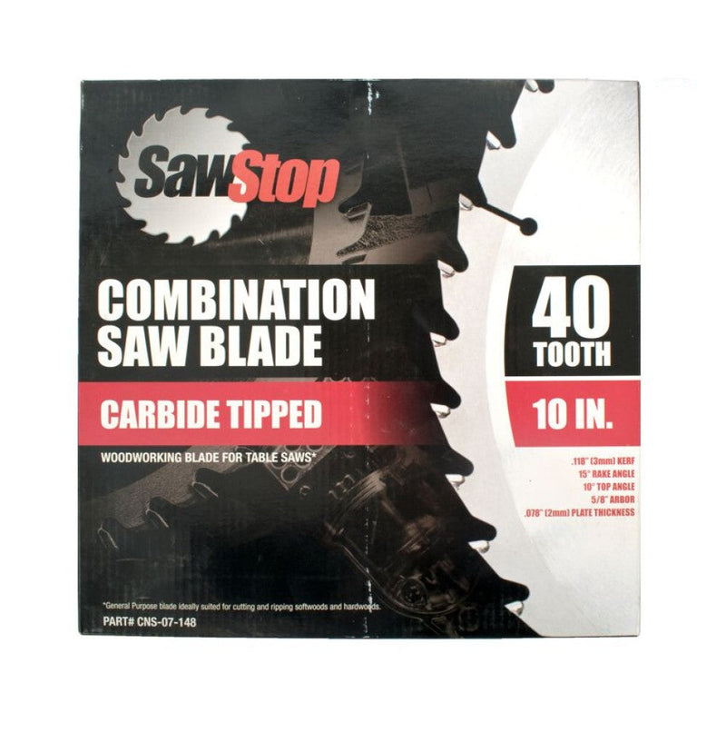 SawStop | Saw Blade 254mm X 40T Combination-Toolcraft
